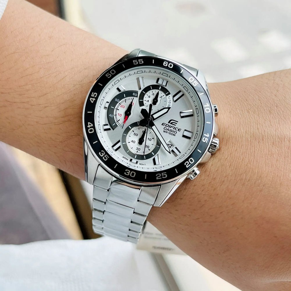 Men's Casio Edifice EFV-550D-7AVUDF Chronograph Steel Watch Secondary image