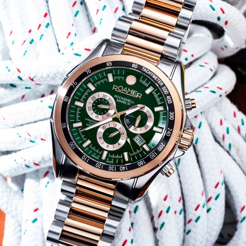 Mens Roamer Rockshell Chrono MkIII Chronograph Watch 220837 49 75 20 - Zamana.pk Main image