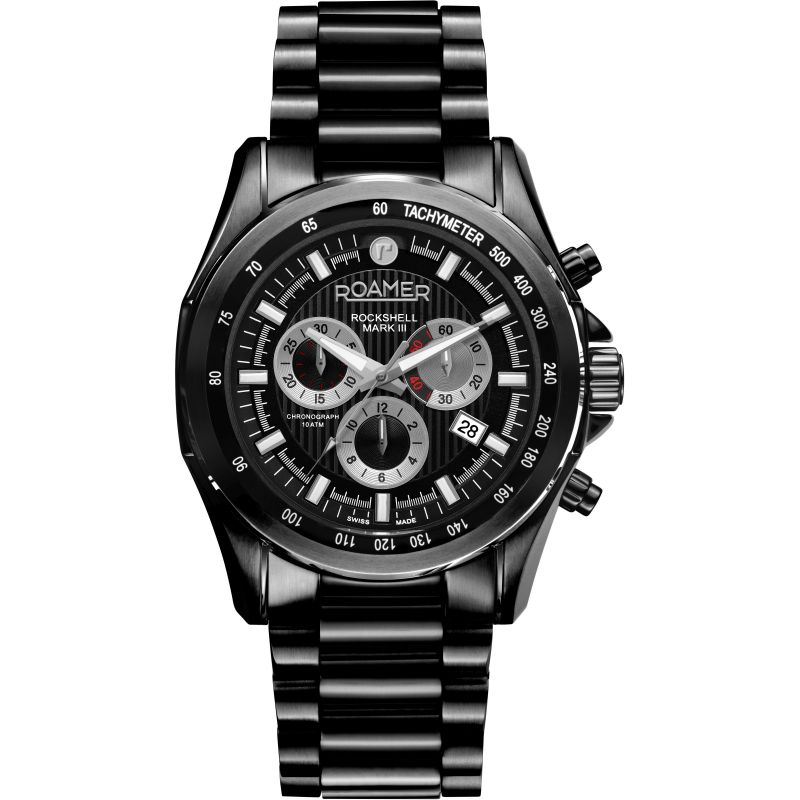 Mens Roamer Rockshell MkIII Chronograph Watch 220837 42 55 20 - Zamana.pk
