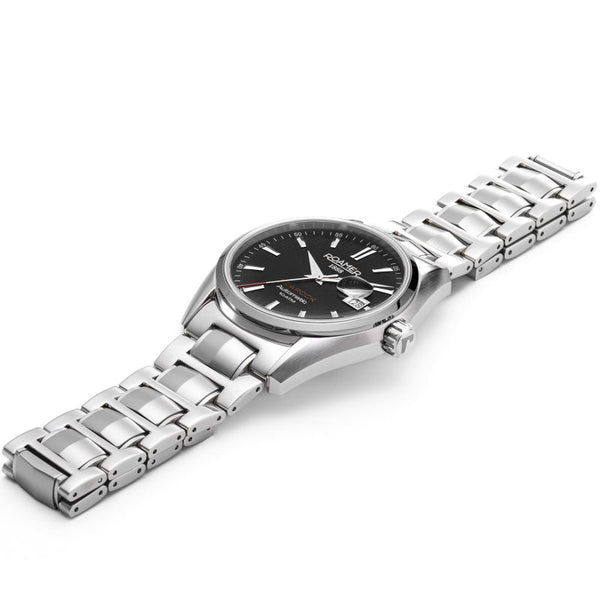 Mens Roamer Searock Automatic Black Pattern Dial Steel Automatic Automatic Watch 210665 41 55 20 - Zamana.pk