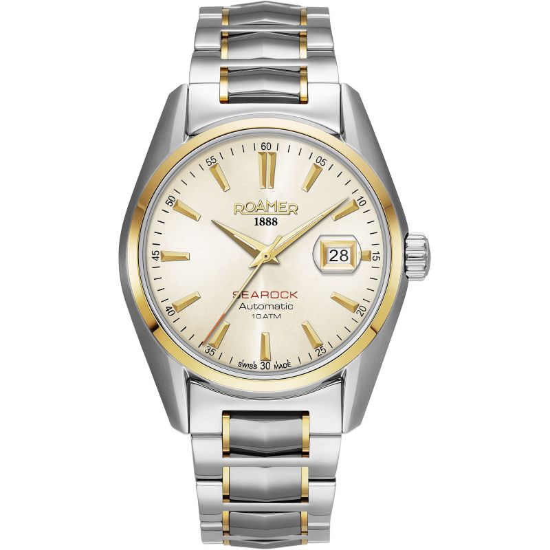 Mens Roamer Searock Automatic Champagne Dial Yellow Gold Bicolour Automatic Automatic Watch 210665 49 25 20 - Zamana.pk Main image