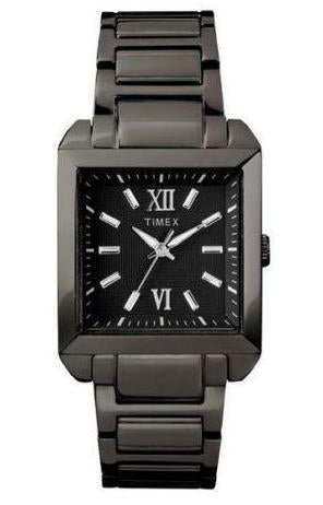 Men's Timex T2P406 Black Stainless Steel Black Quartz Dial Watch - Zamana.pk