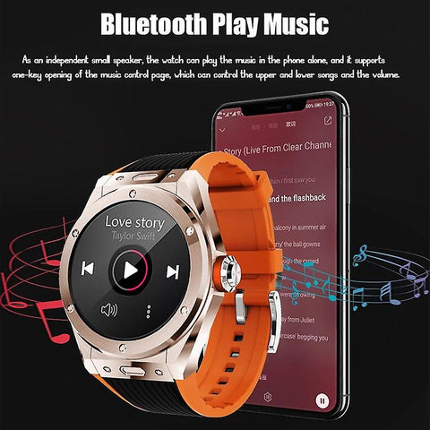 MV58 Smart Watch Alloy Case Sports Bluetooth Call Multi-dial