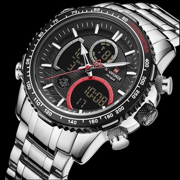 NAVIFORCE NF - 9182 - 2 DUAL TIME EDITION - Zamana.pk