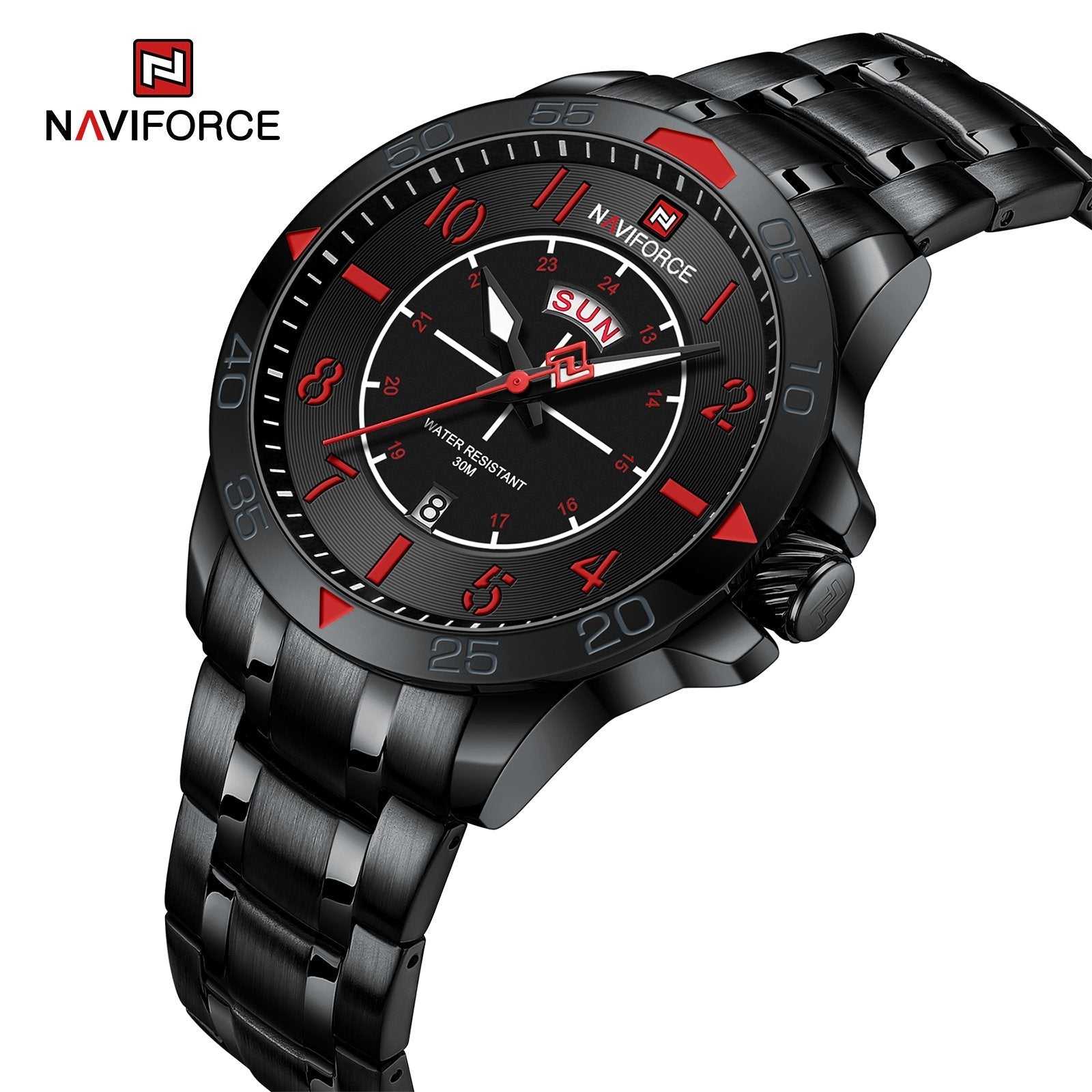 NAVIFORCE NF - 9204N STRAP DAY & DATE WATCH - Zamana.pk Main image