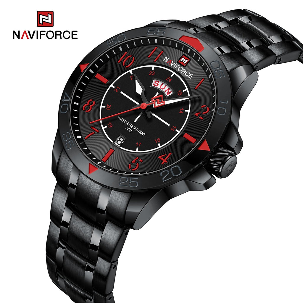 NAVIFORCE NF - 9204N STRAP DAY & DATE WATCH - Zamana.pk