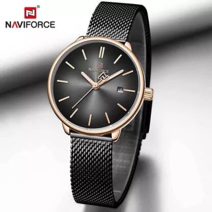 NaviForce - NF3012L - Stainless Steel Ladies Watch - Zamana.pk