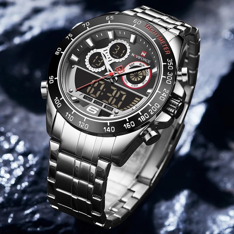 NaviForce - NF9188 - S - Stainless Steel Men's Watch - Zamana.pk