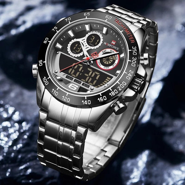 NaviForce - NF9188 - S - Stainless Steel Men's Watch - Zamana.pk