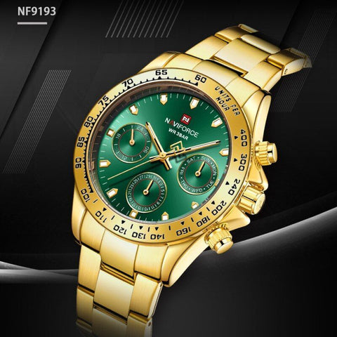 NaviForce - NF9193M - Stainless Steel Men's Watch - Zamana.pk