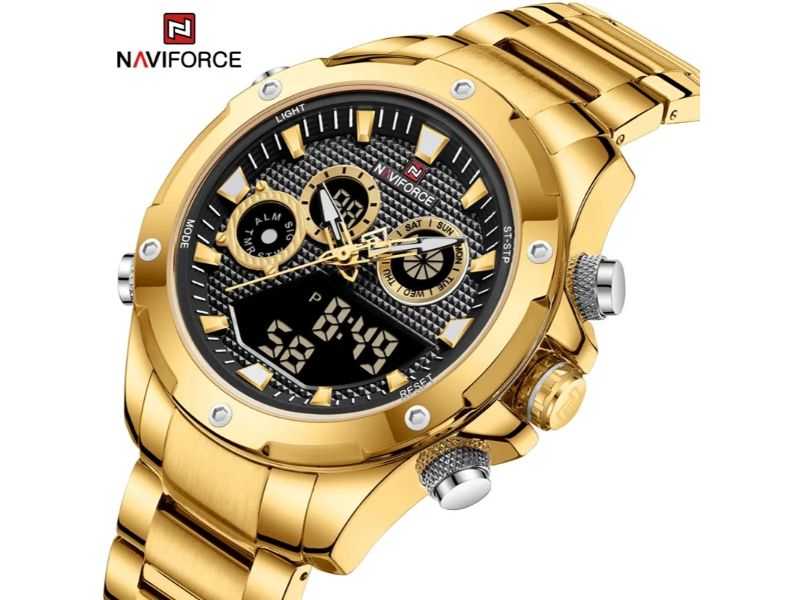NaviForce NF9217 – Golden/Black - Zamana.pk Main image