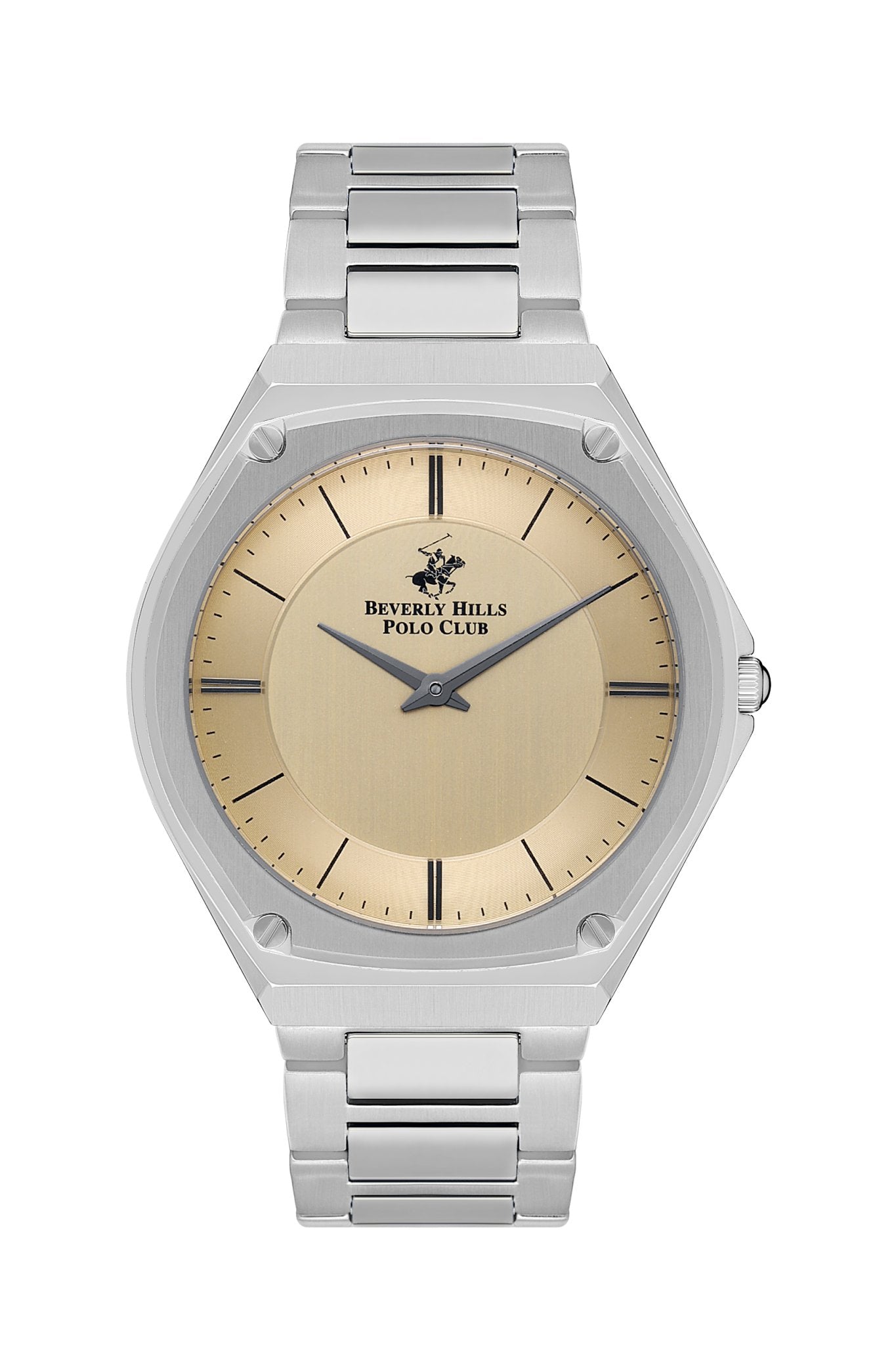 Polo - BP3545X.370 Gents 3 Hands Light Brown Ceramic Sapphire Coated Glass - Zamana.pk Main image