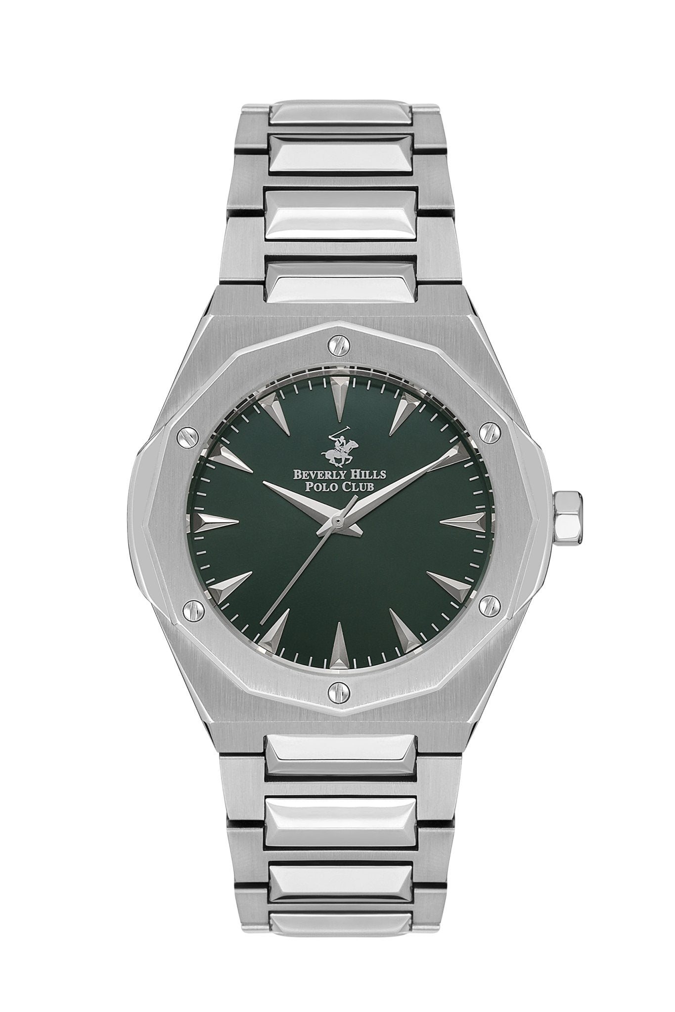Polo - BP3554X.380 Gents 3 Hands Green Dial Ceramic Sapphire Coated Glass - Zamana.pk
