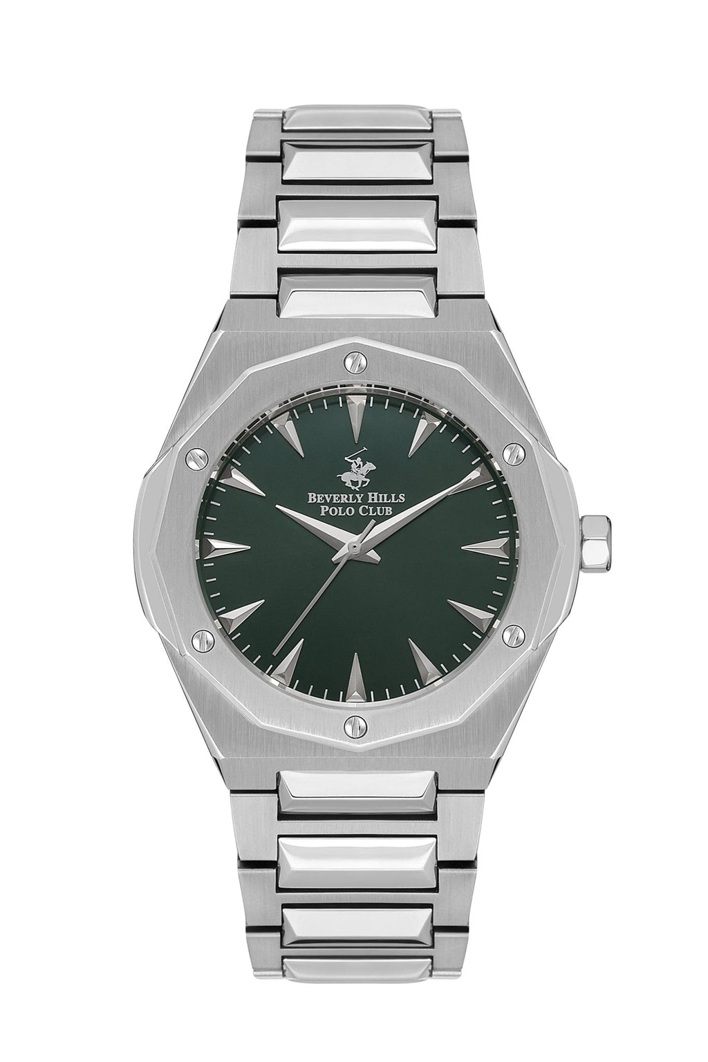 Polo - BP3554X.380 Gents 3 Hands Green Dial Ceramic Sapphire Coated Glass - Zamana.pk
