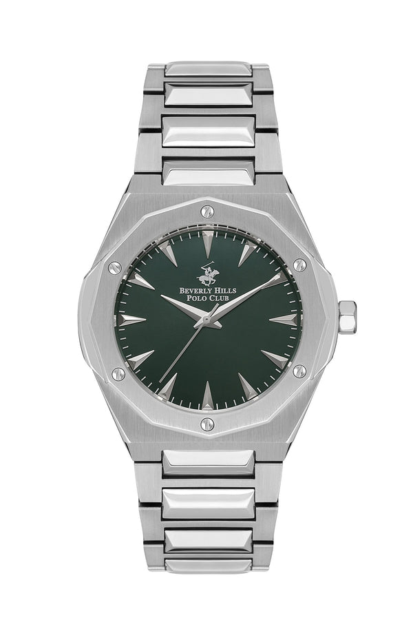 Polo - BP3554X.380 Gents 3 Hands Green Dial Ceramic Sapphire Coated Glass - Zamana.pk