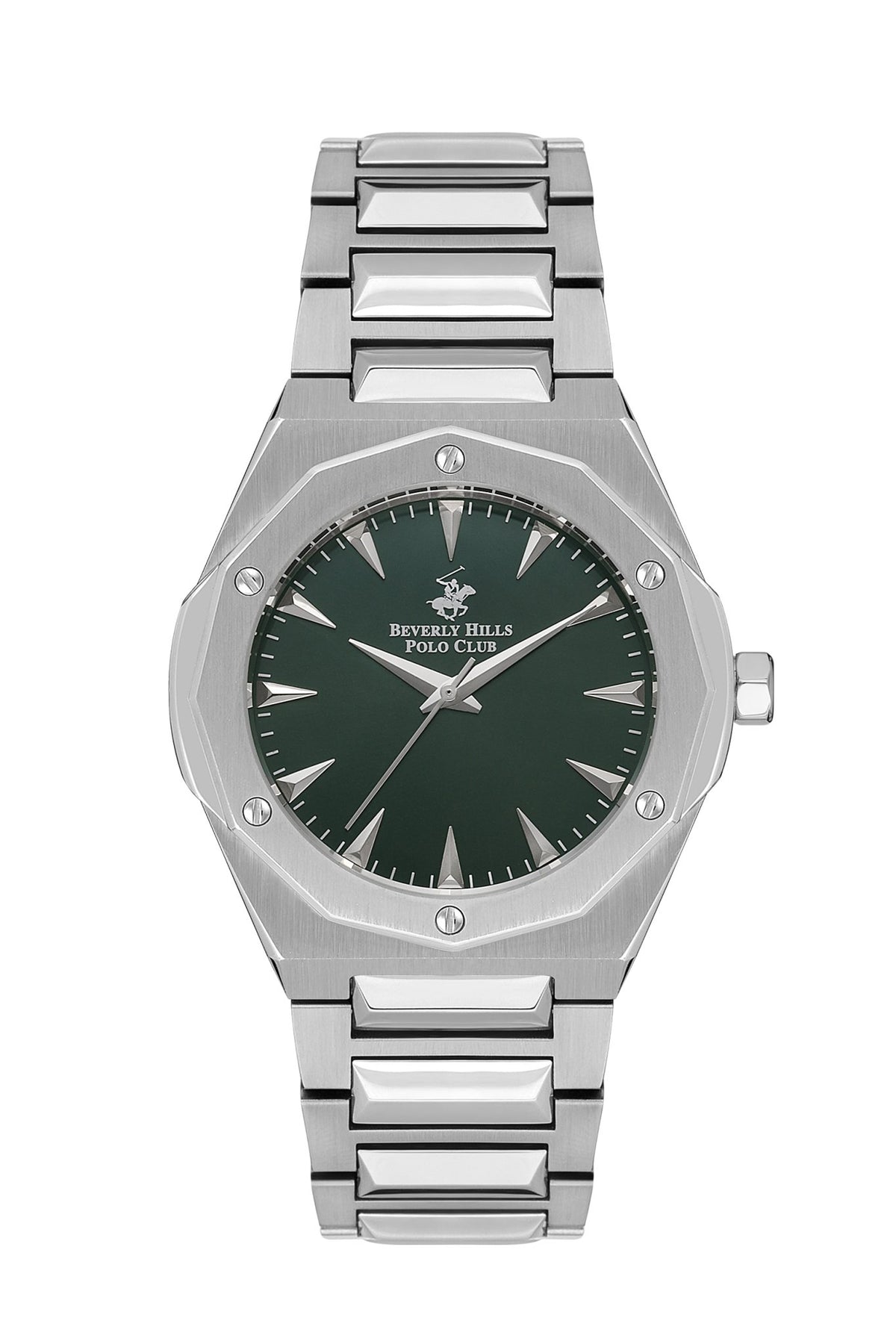 Polo - BP3554X.380 Gents 3 Hands Green Dial Ceramic Sapphire Coated Glass - Zamana.pk