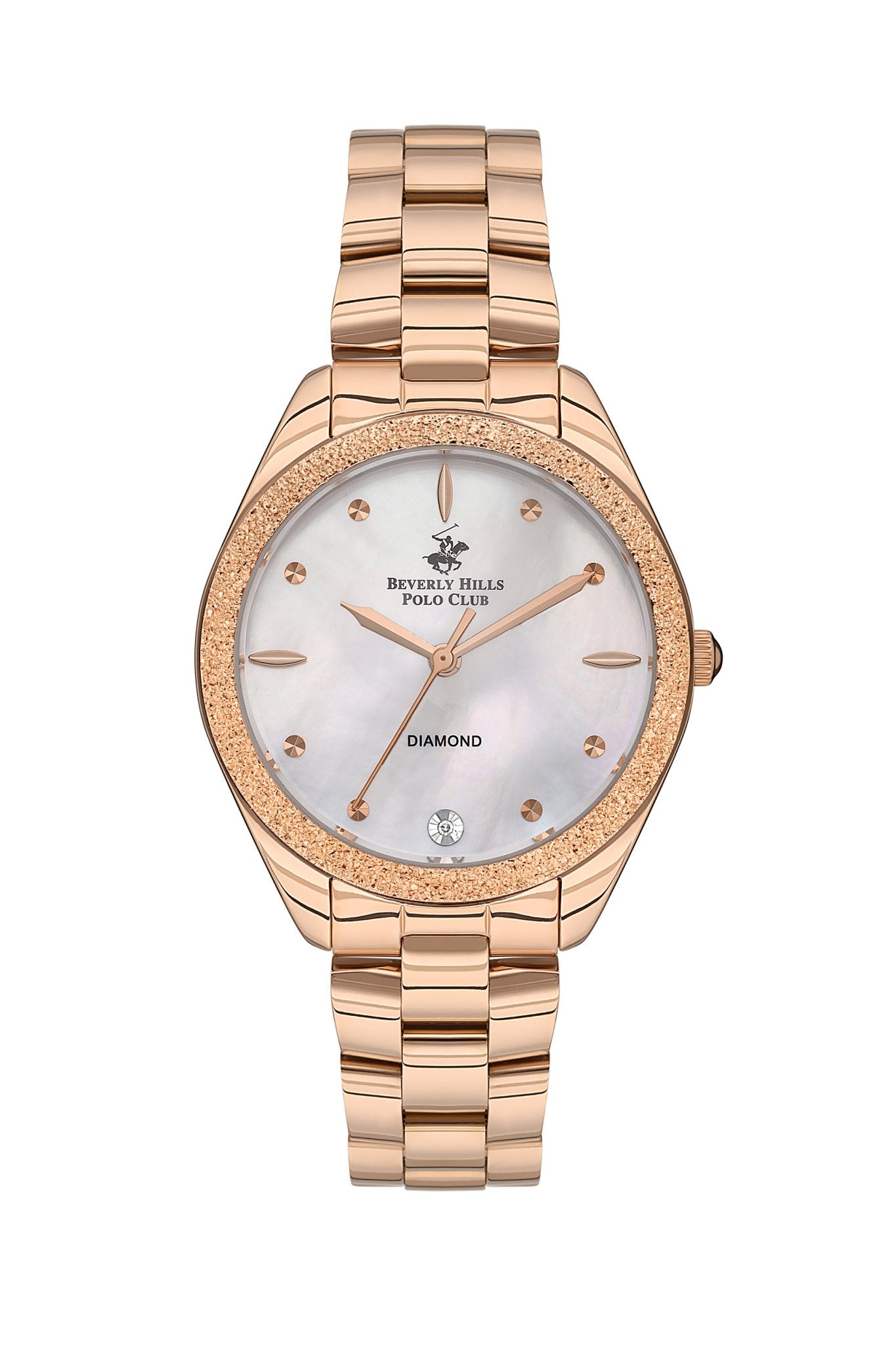 Polo - BP3564C.420 Ladies 3 Hands White Dial Ceramic Sapphire Coated Glass Diamond - Zamana.pk Main image