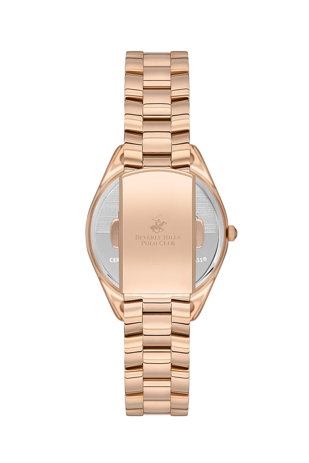 Polo - BP3564C.480 Ladies 3 Hands Red Dial Ceramic Sapphire Coated Glass Diamond - Zamana.pk