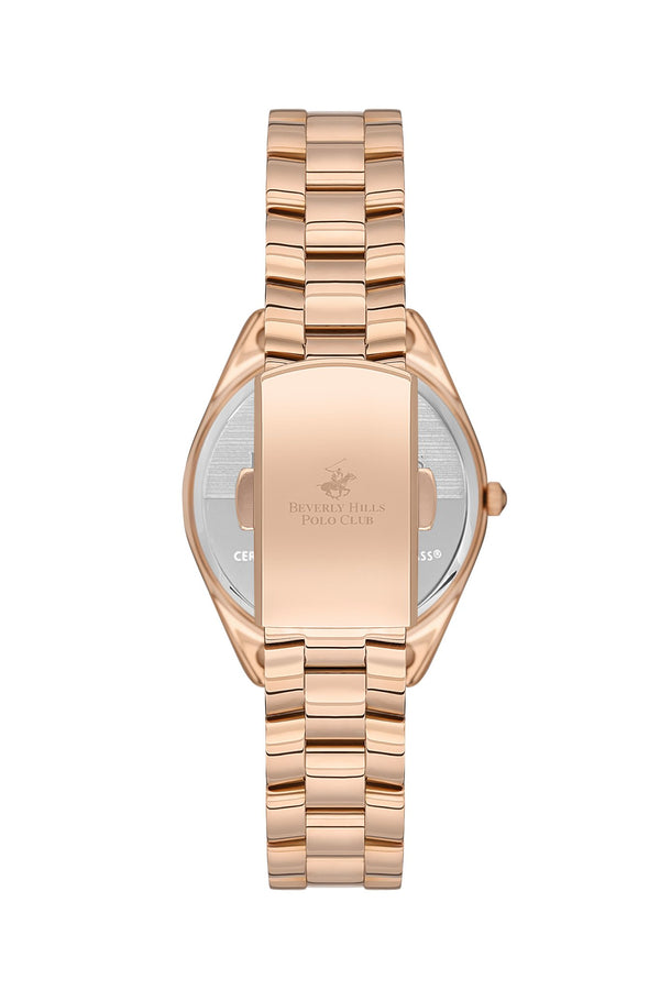 Polo - BP3564C.480 Ladies 3 Hands Red Dial Ceramic Sapphire Coated Glass Diamond - Zamana.pk