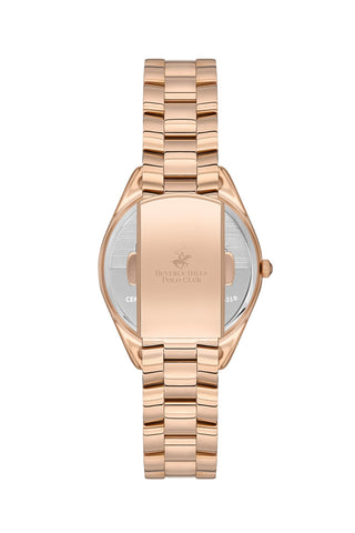 Polo - BP3564C.480 Ladies 3 Hands Red Dial Ceramic Sapphire Coated Glass Diamond - Zamana.pk