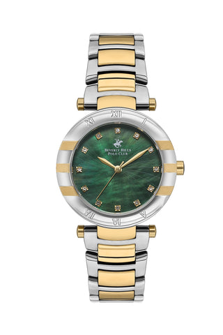 Polo - BP3565C.270 Ladies 3 Hands Green Dial Ceramic Sapphire Coated Glass - Zamana.pk