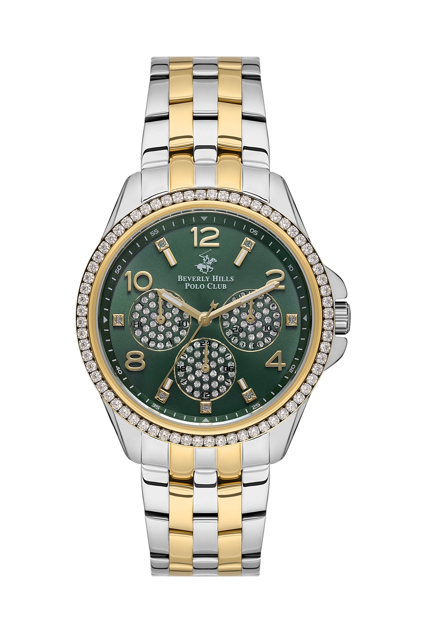 Polo - BP3572C.270 Ladies Multifunction Green Dial Ceramic Sapphire Coated Glass - Zamana.pk Main image