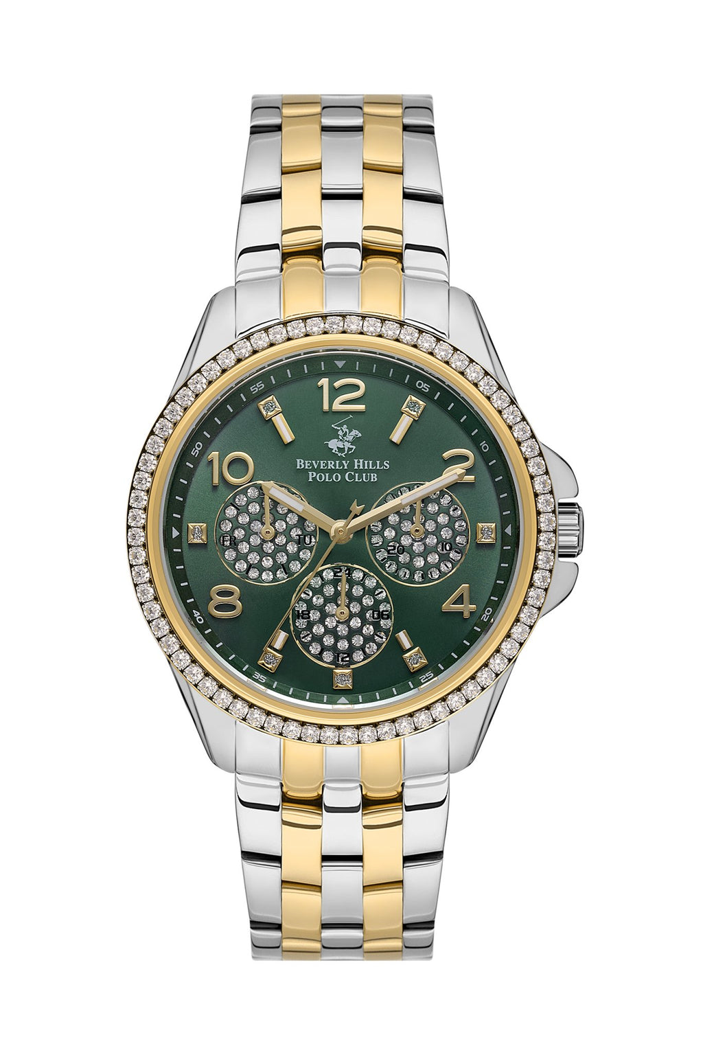Polo - BP3572C.270 Ladies Multifunction Green Dial Ceramic Sapphire Coated Glass - Zamana.pk