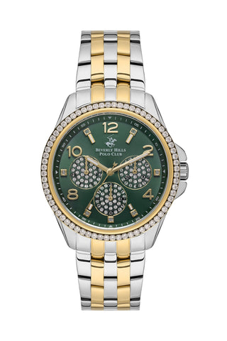 Polo - BP3572C.270 Ladies Multifunction Green Dial Ceramic Sapphire Coated Glass - Zamana.pk