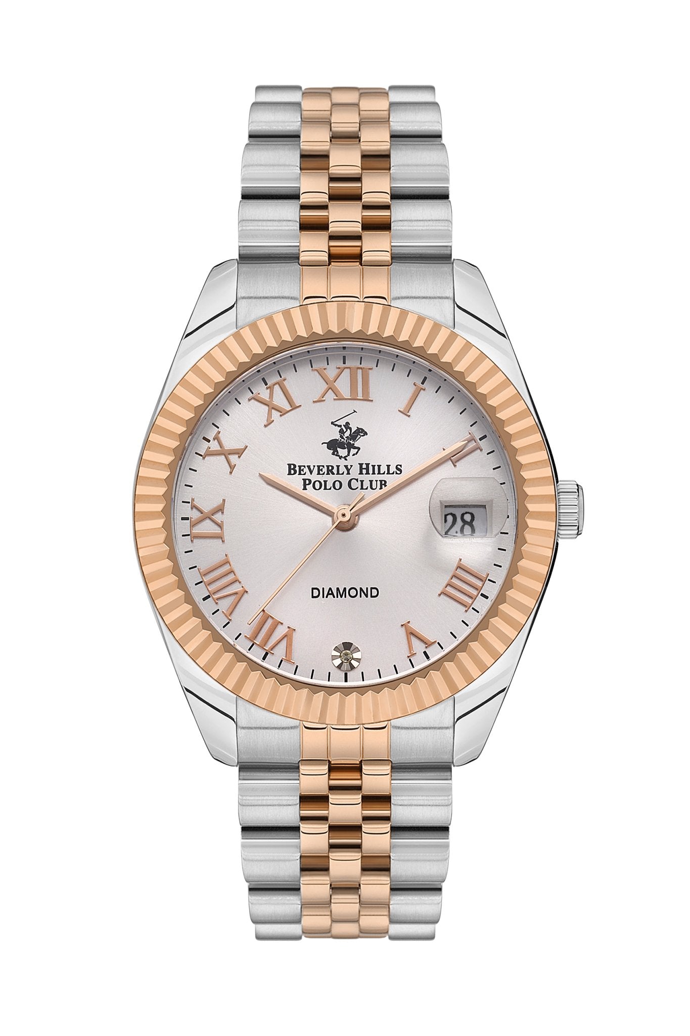 Polo - BP3582C.530 Ladies 3 Hands - Date White Dial Ceramic Sapphire Coated Glass Diamond - Zamana.pk Main image