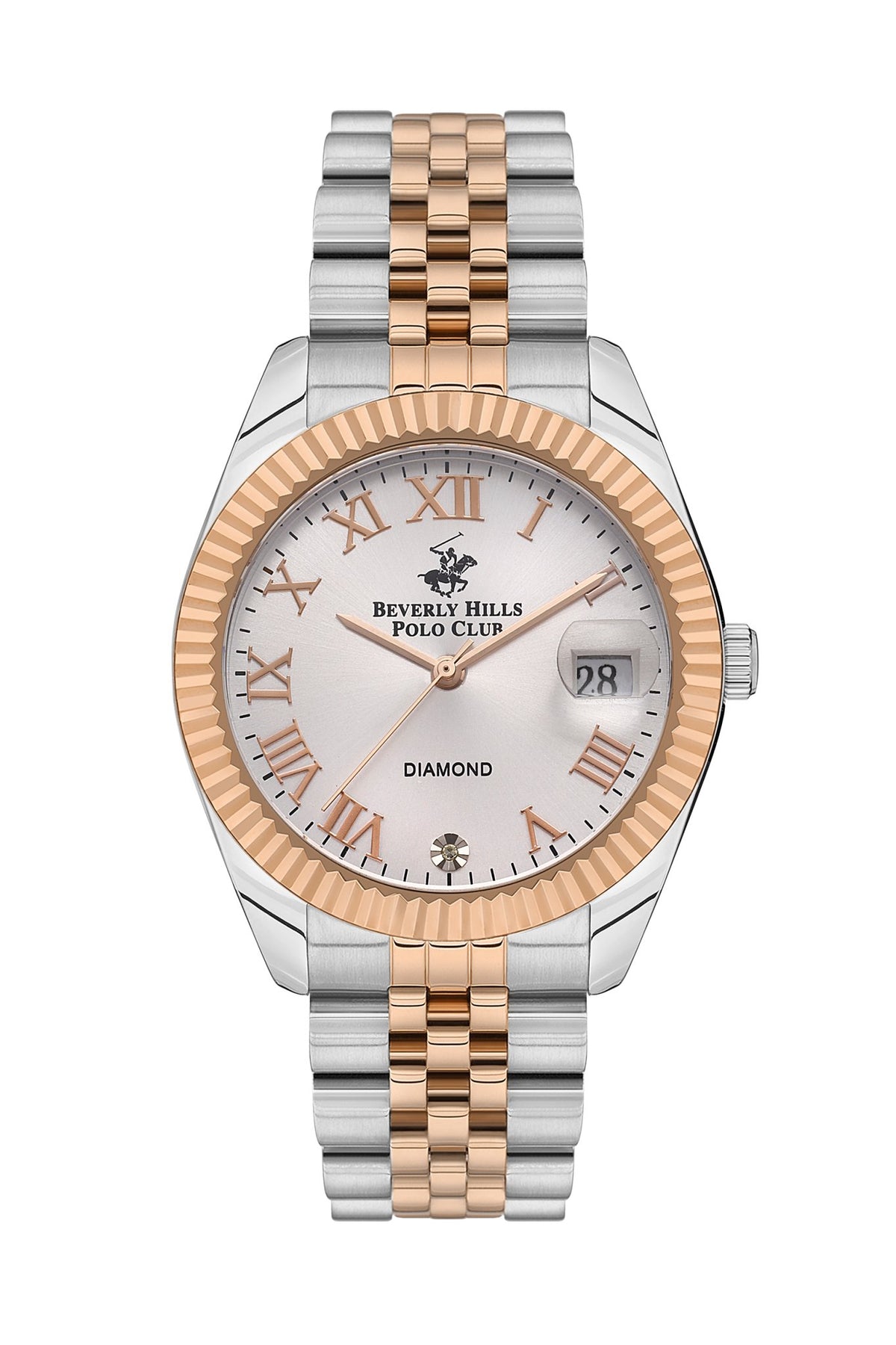 Polo - BP3582C.530 Ladies 3 Hands - Date White Dial Ceramic Sapphire Coated Glass Diamond - Zamana.pk