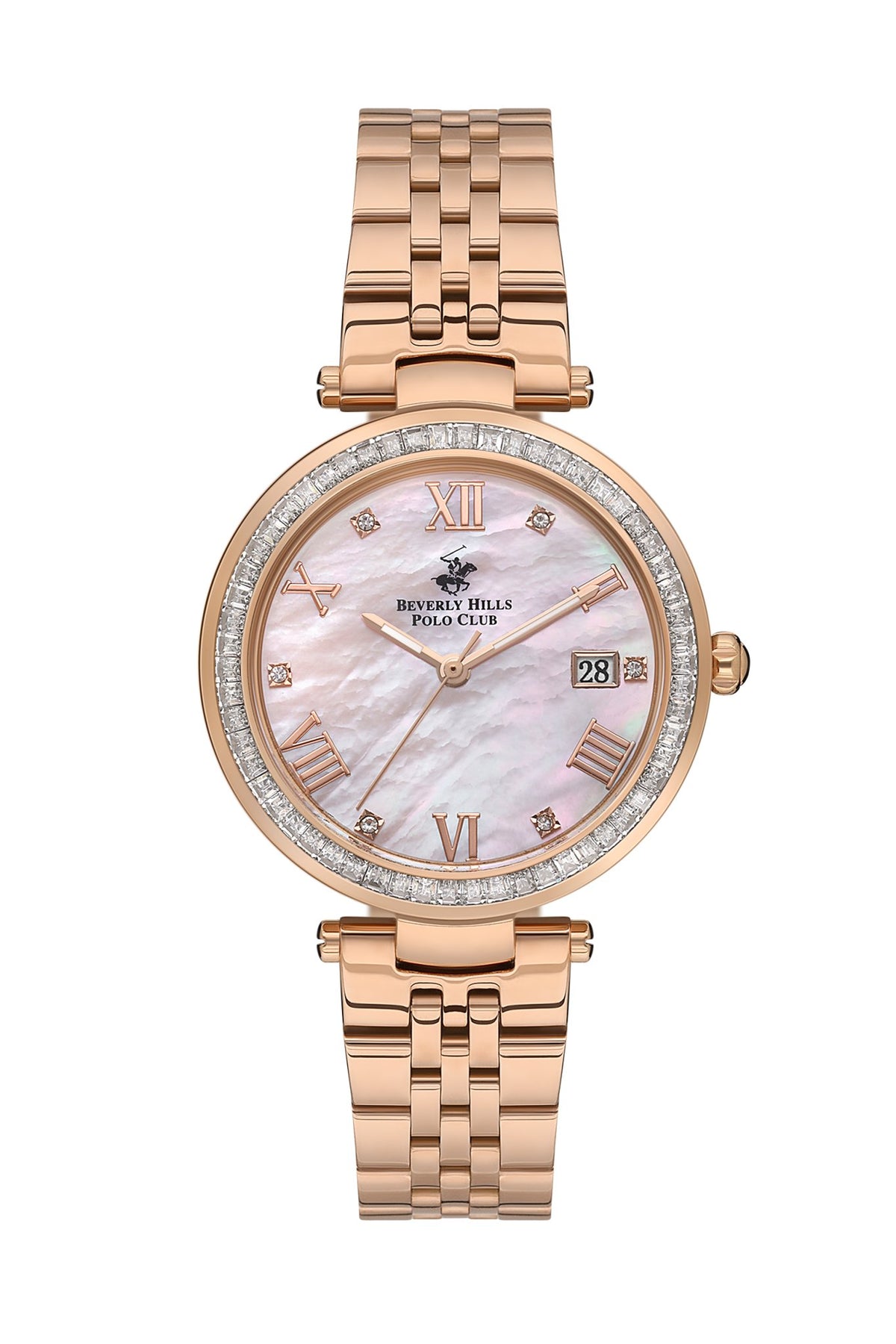 Polo - BP3583X.480 Ladies 3 Hands - Date Pink Dial Ceramic Sapphire Coated Glass - Zamana.pk