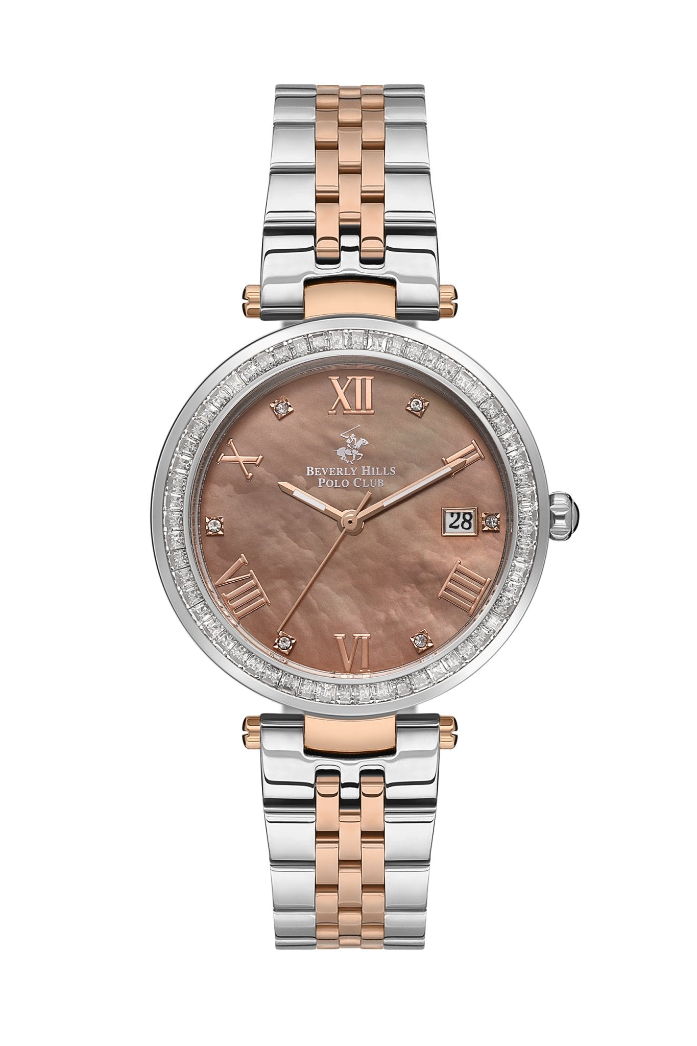Polo - BP3583X.520 Ladies 3 Hands - Date Brown Dial Ceramic Sapphire Coated Glass - Zamana.pk