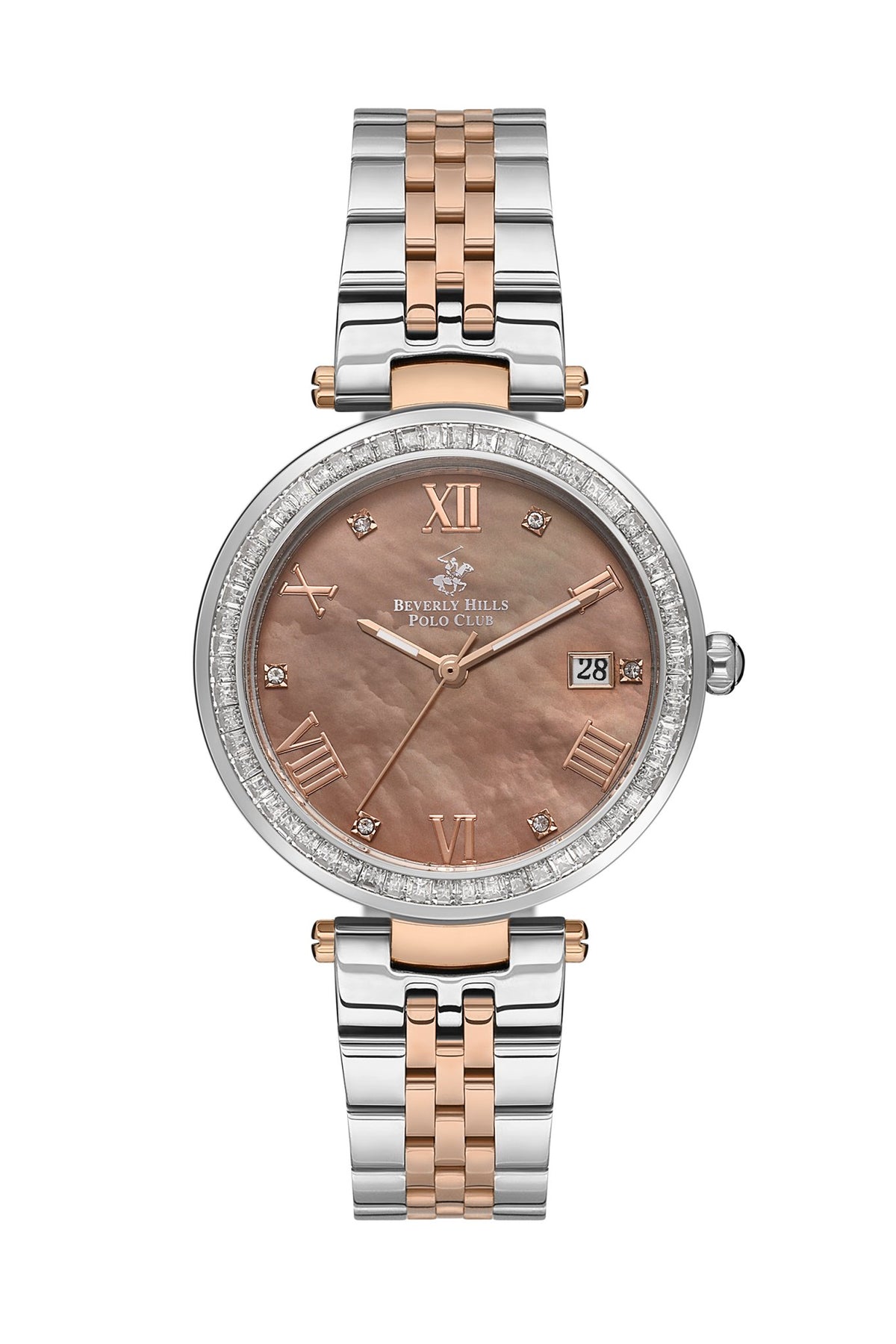 Polo - BP3583X.520 Ladies 3 Hands - Date Brown Dial Ceramic Sapphire Coated Glass - Zamana.pk