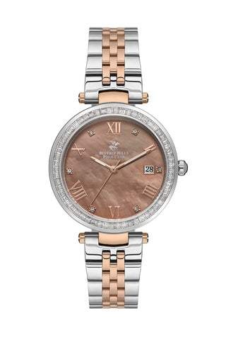 Polo - BP3583X.520 Ladies 3 Hands - Date Brown Dial Ceramic Sapphire Coated Glass - Zamana.pk