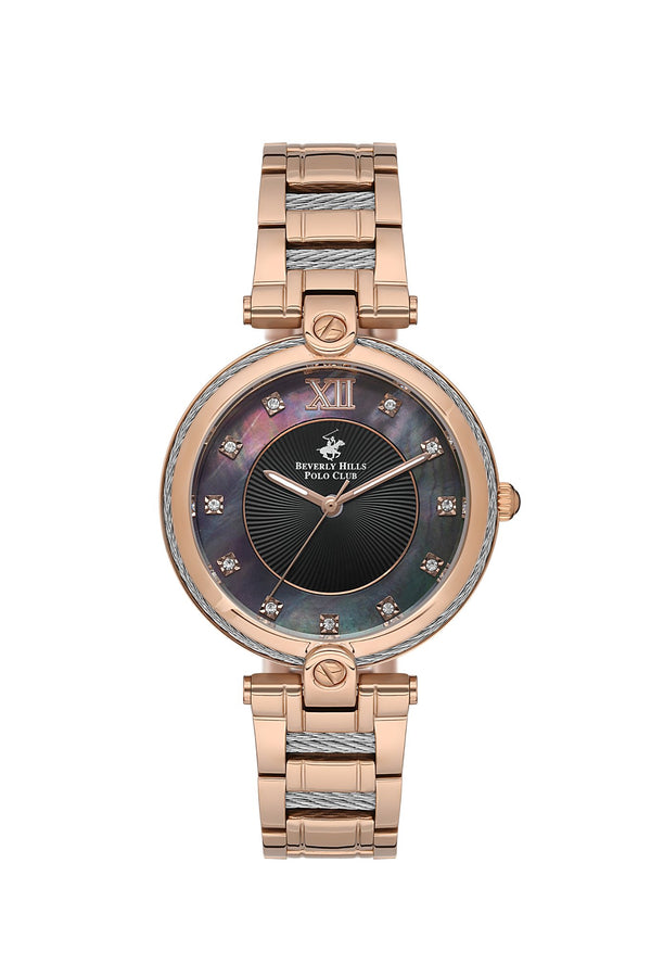 Polo - BP3585X.420 Ladies 3 Hands Black Dial Ceramic Sapphire Coated Glass - Zamana.pk