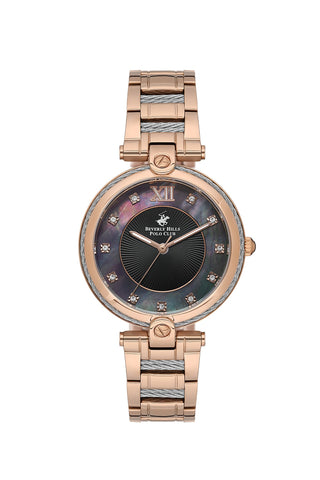 Polo - BP3585X.420 Ladies 3 Hands Black Dial Ceramic Sapphire Coated Glass - Zamana.pk