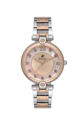 Polo - BP3585X.520 Ladies 3 Hands White Dial Ceramic Sapphire Coated Glass - Zamana.pk