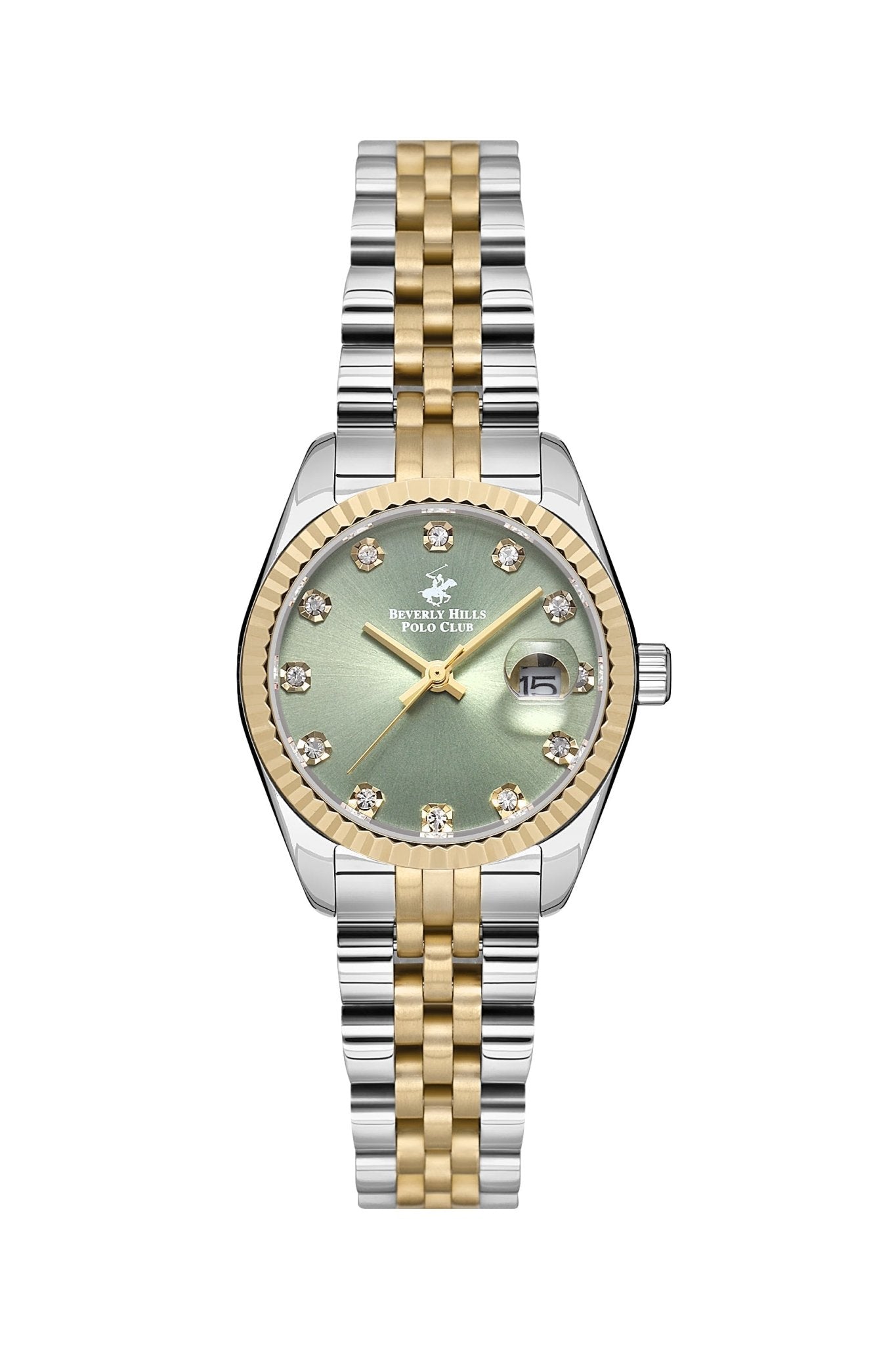 Polo - BP3595X.270 Ladies 3 Hands - Date Green Dial Ceramic Sapphire Coated Glass - Zamana.pk Main image