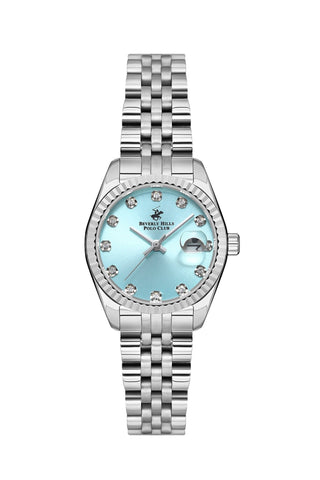 Polo - BP3595X.300 Ladies 3 Hands - Date Light Blue Dial Ceramic Sapphire Coated Glass - Zamana.pk