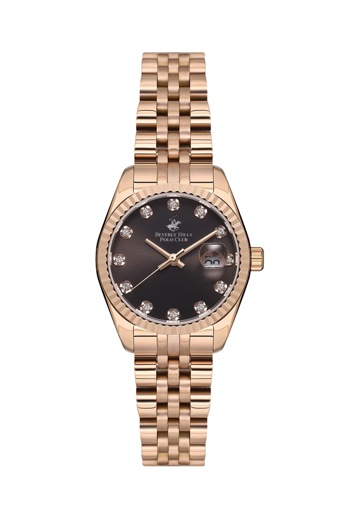 Polo - BP3595X.450 Ladies 3 Hands - Date Black Dial Ceramic Sapphire Coated Glass - Zamana.pk