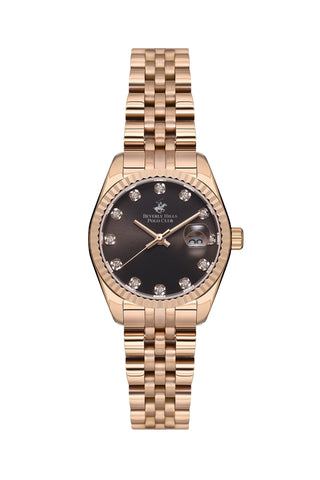 Polo - BP3595X.450 Ladies 3 Hands - Date Black Dial Ceramic Sapphire Coated Glass - Zamana.pk