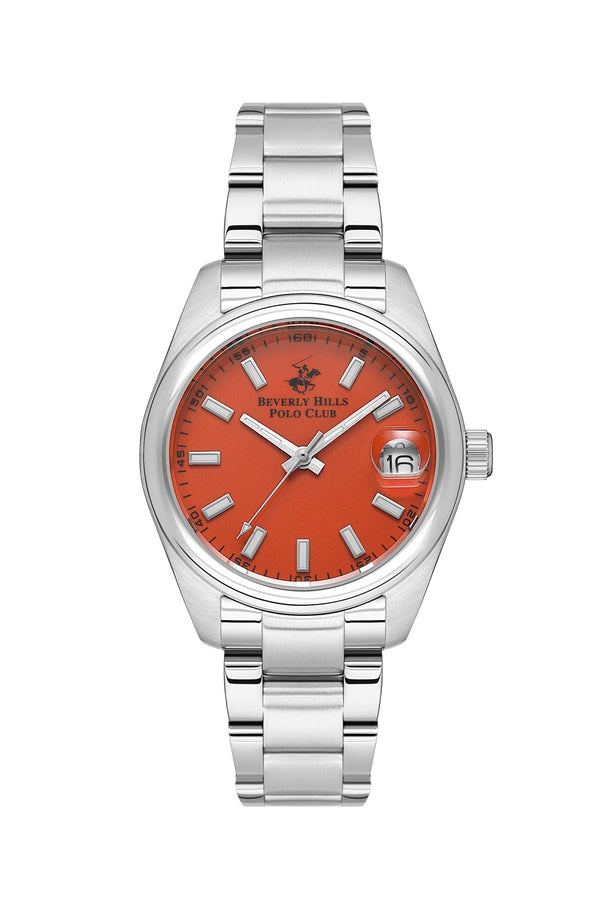 Polo - BP3597X.380 Ladies 3 Hands - Date Red Dial Ceramic Sapphire Coated Glass - Zamana.pk