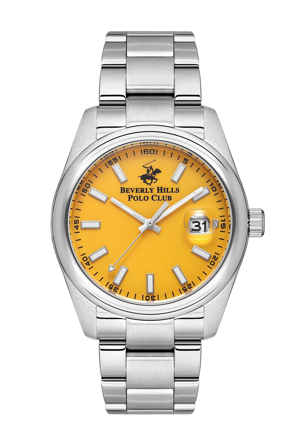 Polo - BP3598X.301 Gents 3 Hands - Date Yellow Dial Ceramic Sapphire Coated Glass - Zamana.pk