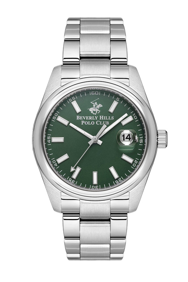 Polo - BP3598X.370 Gents 3 Hands - Date Green Dial Ceramic Sapphire Coated Glass - Zamana.pk