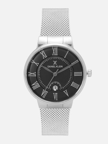 Premium Men Black Analogue Watch 12112 - 1 - Zamana.pk