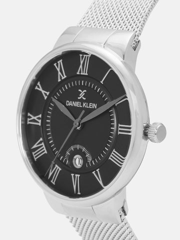 Premium Men Black Analogue Watch 12112 - 1 - Zamana.pk