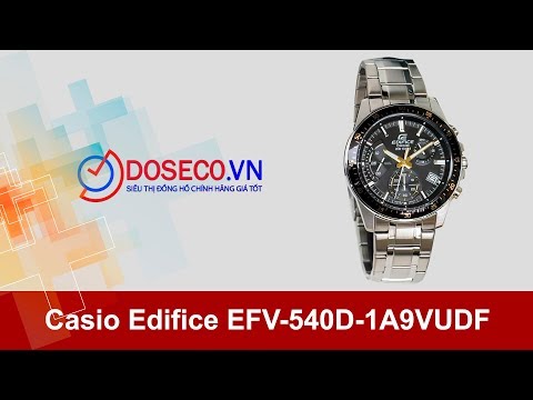 Casio Edifice Chronograph Black Dial Men's Watch - EFV-540D-1A9VUDF