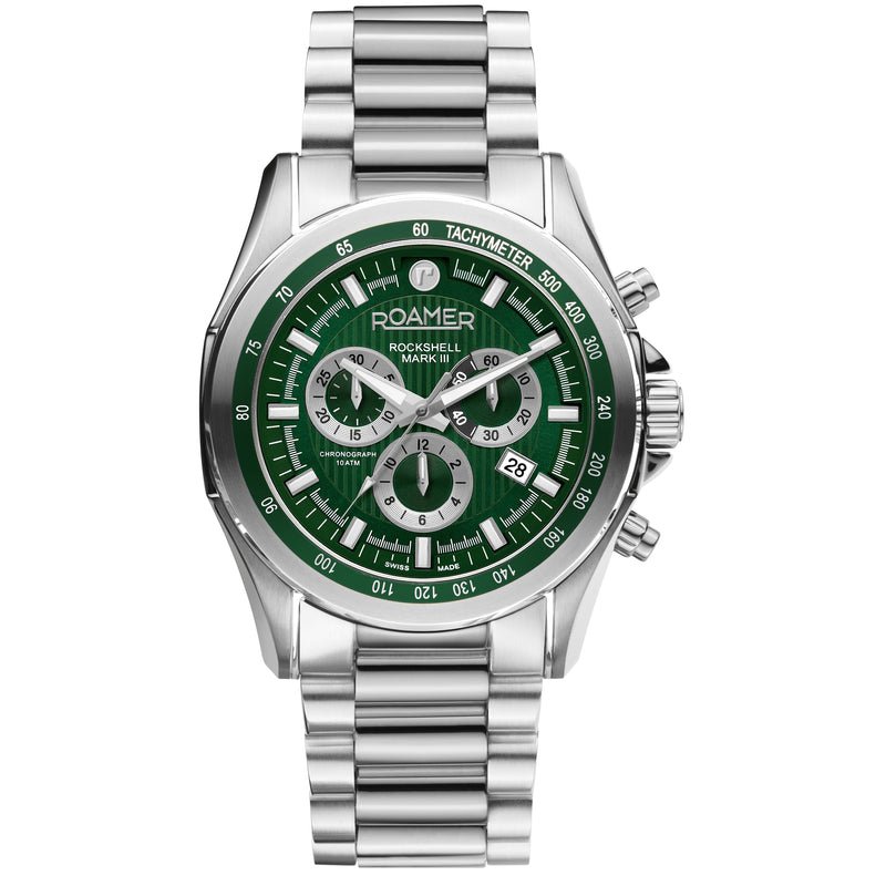 Roamer 220837 41 75 50 Rockshell Mark III Men's Green Watch - Zamana.pk