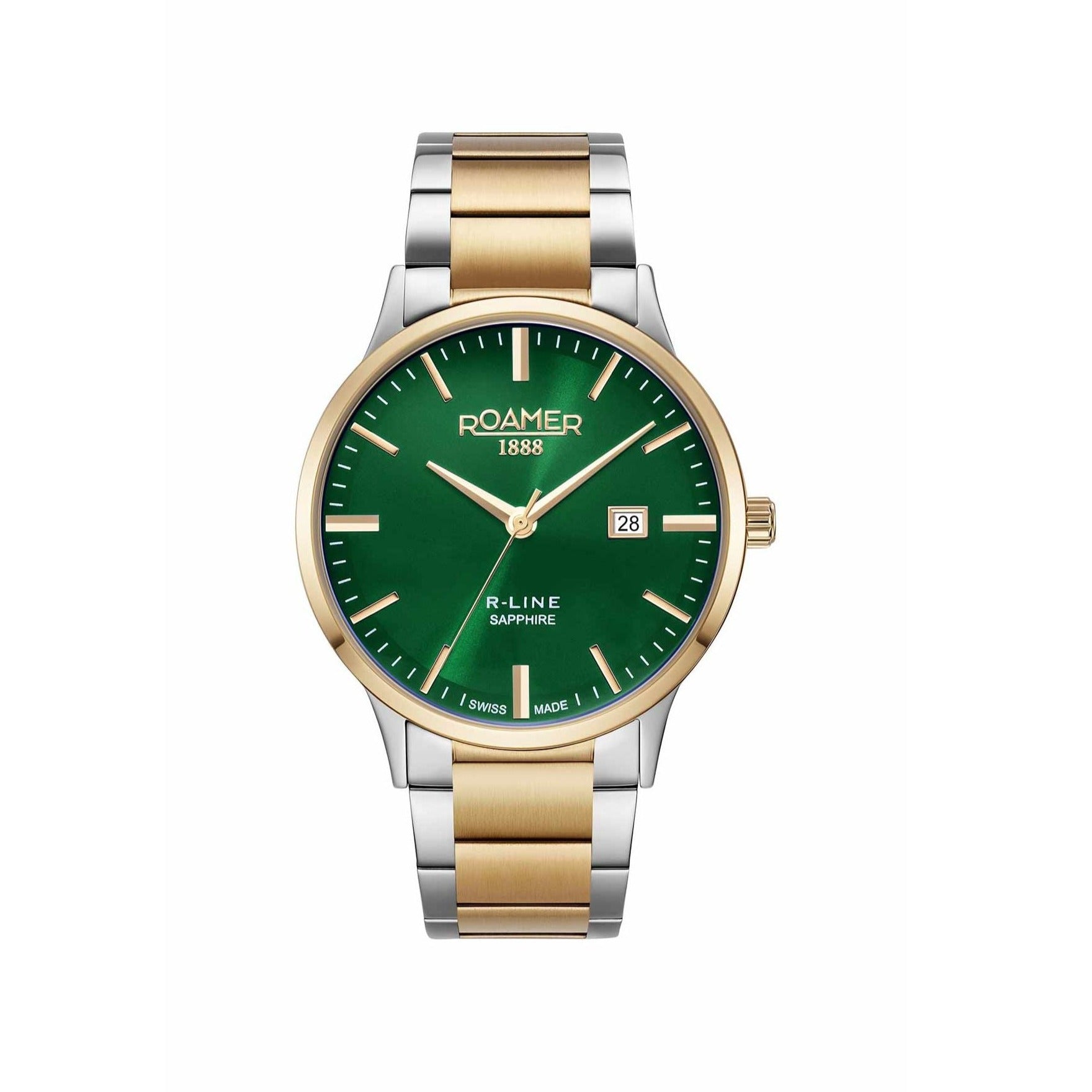 ROAMER 718833 48 75 70 MENS WRISTWATCH R - LINE CLASSIC 43 MM STRAP STAINLESS STEEL - Zamana.pk Main image