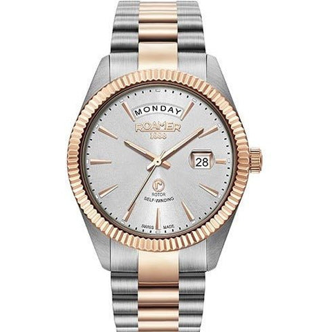 ROAMER 981662 47 15 90 PRIMELINE DAY AND DATE STAINLESS STEEL - Zamana.pk